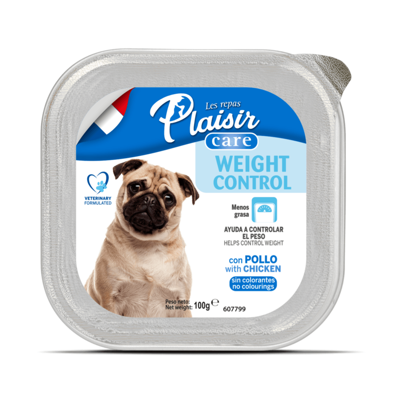 Plaisir Care Paté Perro Weight Control - Alimento Húmedo para Perros