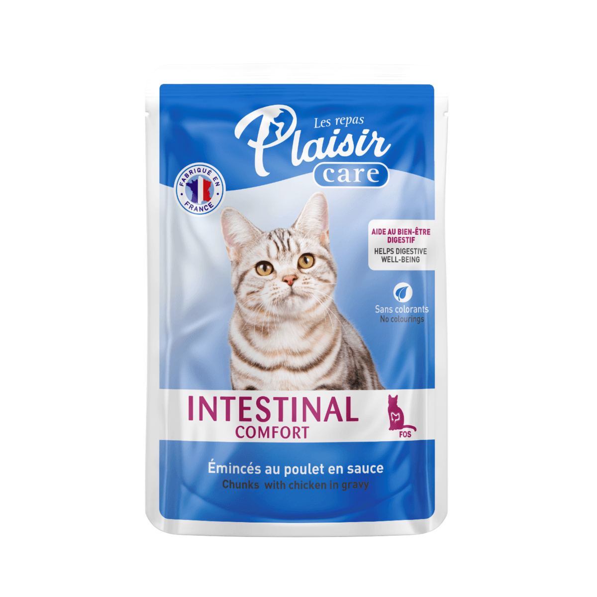 Plaisir Care Pouch Gato Intestinal Comfort - Alimento Húmedo para Gatos