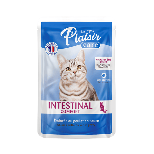 Plaisir Care Pouch Gato Intestinal Comfort - Alimento Húmedo para Gatos
