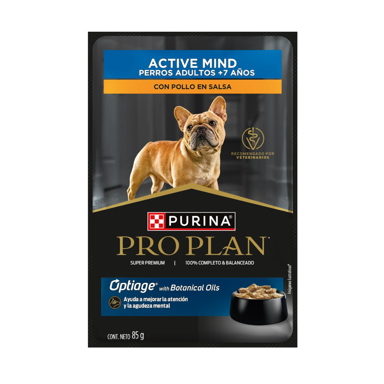 Pro Plan Pouch Active Mind - Alimento Húmedo para Perros