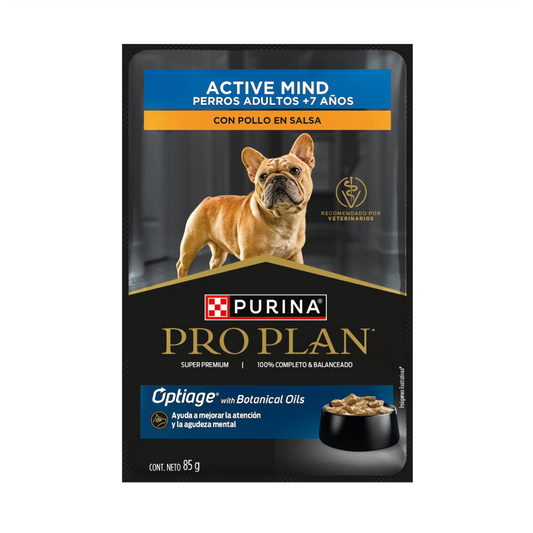 Pro Plan Pouch Active Mind - Alimento Húmedo para Perros