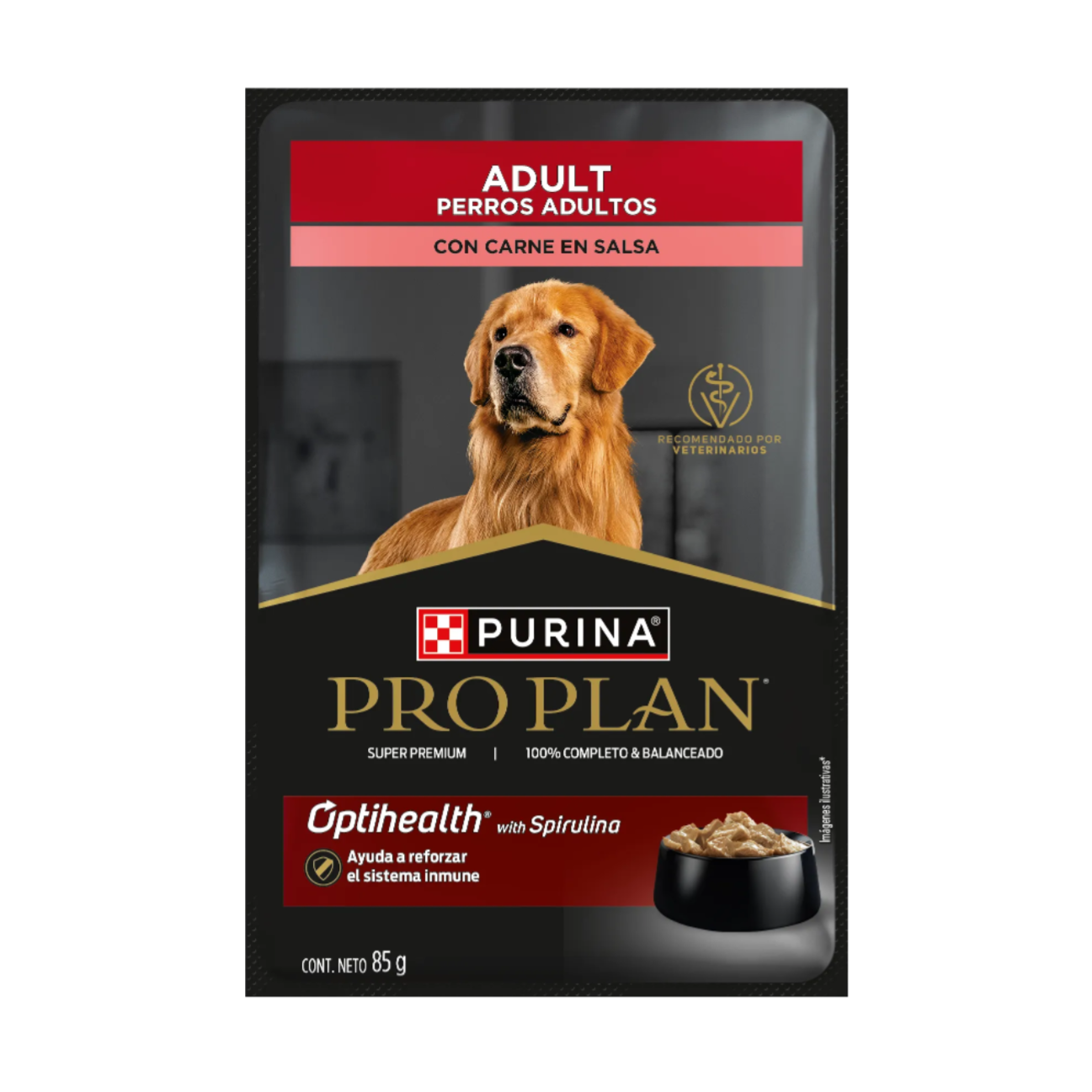 Pro Plan Pouch Adulto Carne - Alimento Húmedo para Perros
