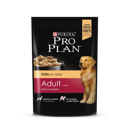 Pro Plan Pouch Adulto Pollo - Alimento Húmedo para Perros