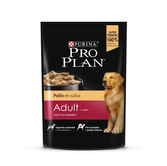 Pro Plan Pouch Adulto Pollo - Alimento Húmedo para Perros