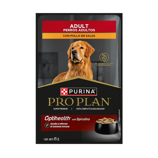 Pro Plan Pouch Adulto Pollo - Alimento Húmedo para Perros