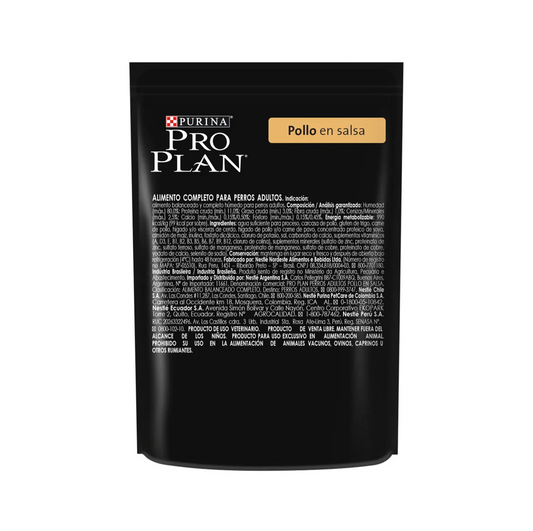 Pro Plan Pouch Adulto Pollo - Alimento Húmedo para Perros