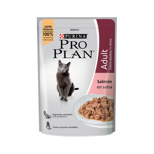 Pro Plan Pouch Gato Adulto Salmón - Alimento Húmedo para Gatos