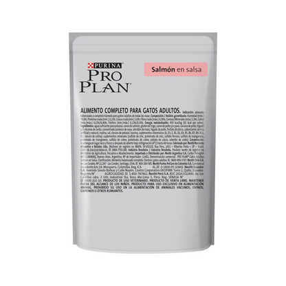 Pro Plan Pouch Gato Adulto Salmón - Alimento Húmedo para Gatos