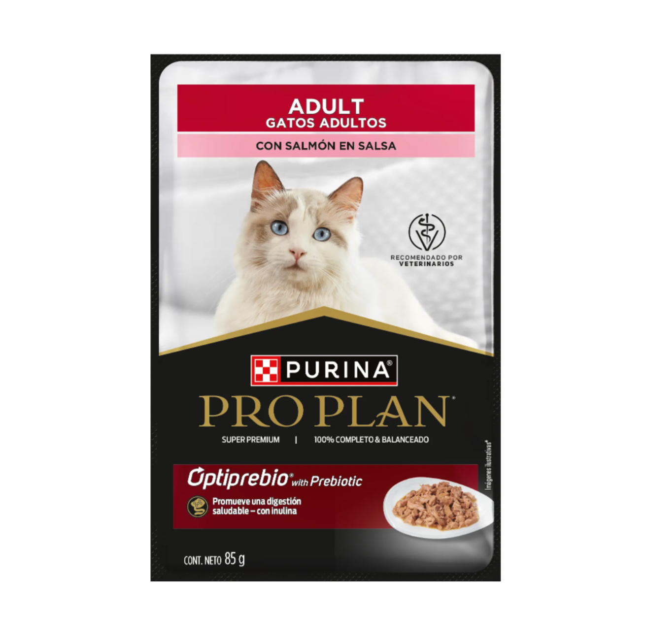 Pro Plan Pouch Gato Adulto Salmón - Alimento Húmedo para Gatos