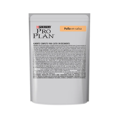 Pro Plan Pouch Kitten Pollo en Salsa - Alimento Húmedo para Gatos