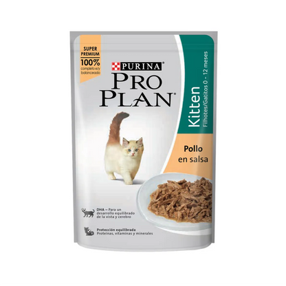 Pro Plan Pouch Kitten Pollo en Salsa - Alimento Húmedo para Gatos