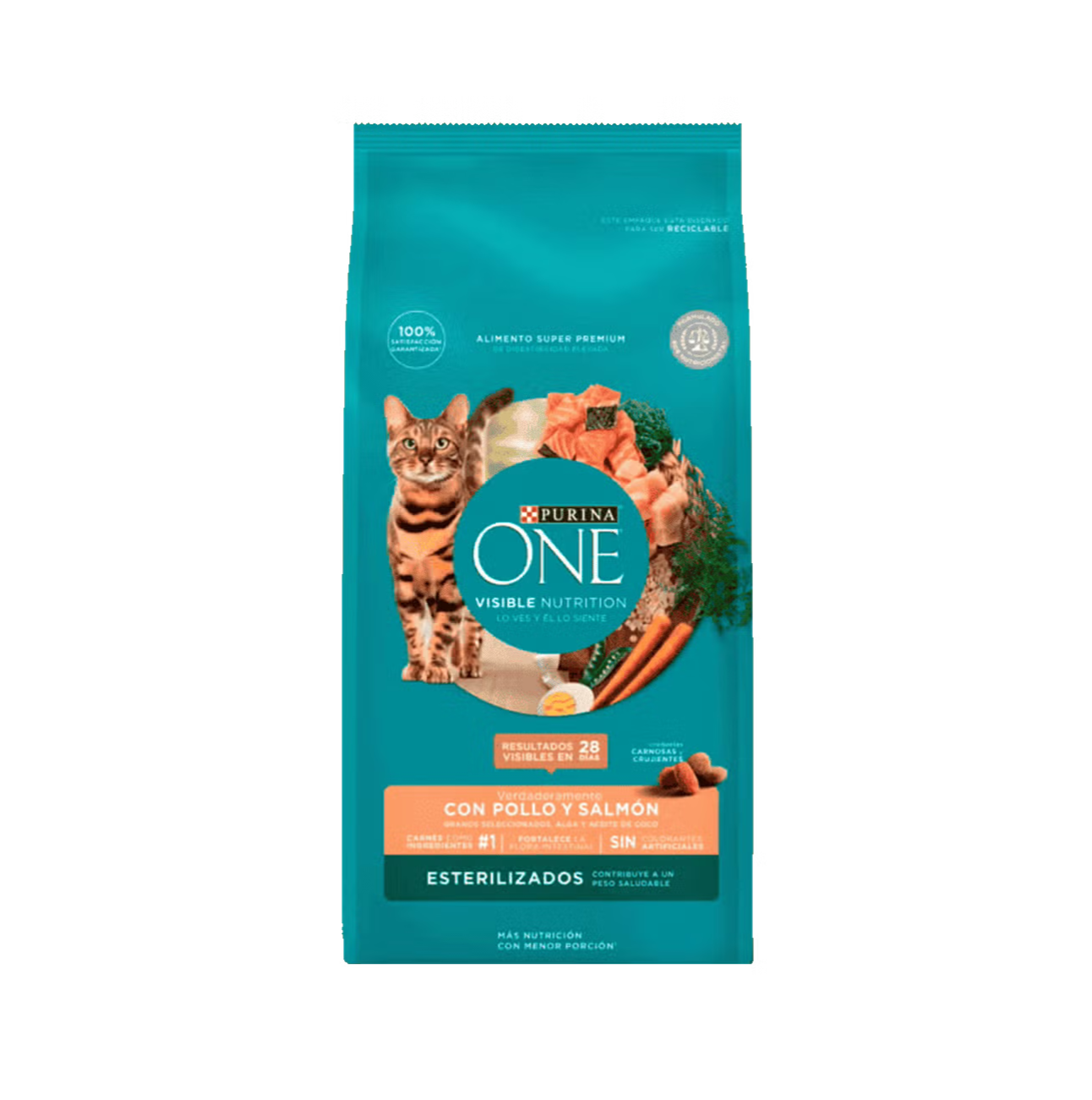 Purina One Gatos Esterilizados Pollo y Salmón - Alimento para Gatos