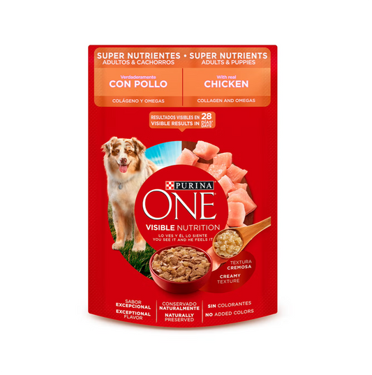 Purina One Super Nutrientes Perros Adultos y Cachorros - Alimento para Perros