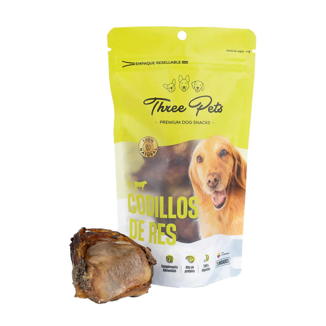 Three Pets Codillos de Res - Snacks para Perros