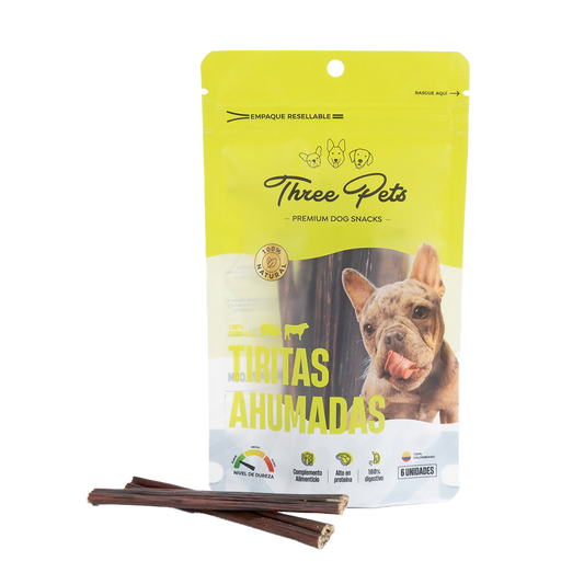 Three Pets Tiritas Ahumadas - Snacks para Perros