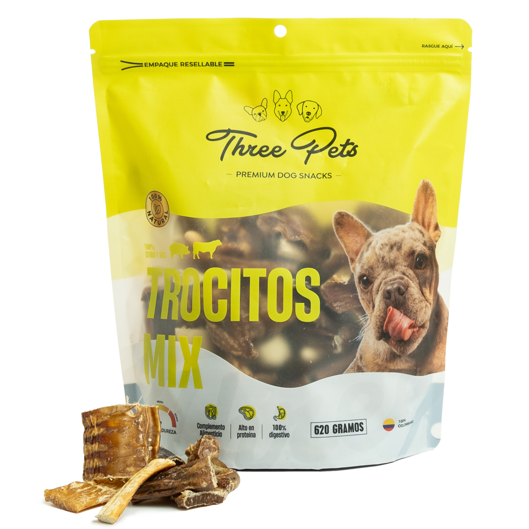Three Pets Trocitos Mix - Snacks para Perros