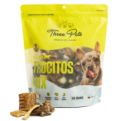 Three Pets Trocitos Mix - Snacks para Perros
