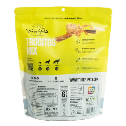Three Pets Trocitos Mix - Snacks para Perros