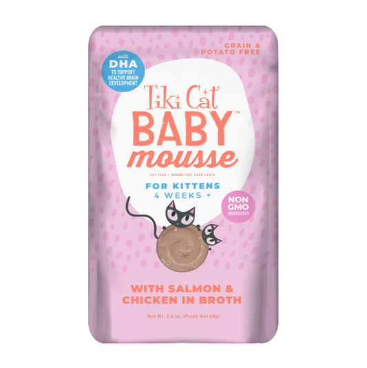 Tiki Cat Baby Mousse with Salmon and Chicken - Alimento Húmedo para Gatos