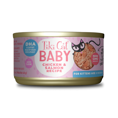 Tiki Cat Baby Chicken and Salmon Recipe - Alimento Húmedo para Gatos
