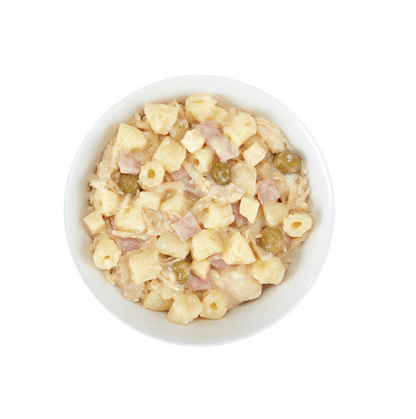 Tiki Dog Taste of Italy Chicken and Pasta Carbonara Recipe - Alimento para Perros