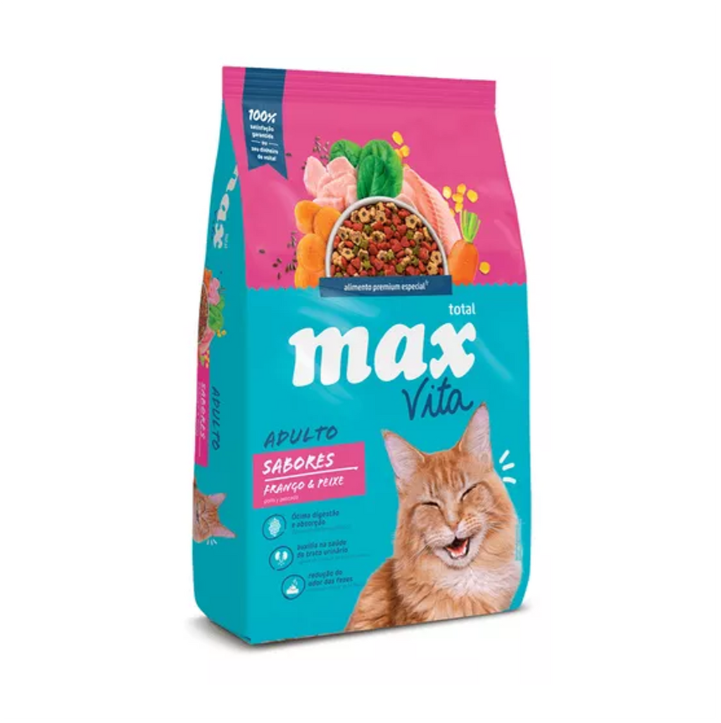 Total Max Vita Adultos Sabores Pollo y Pescado - Alimento para Gatos