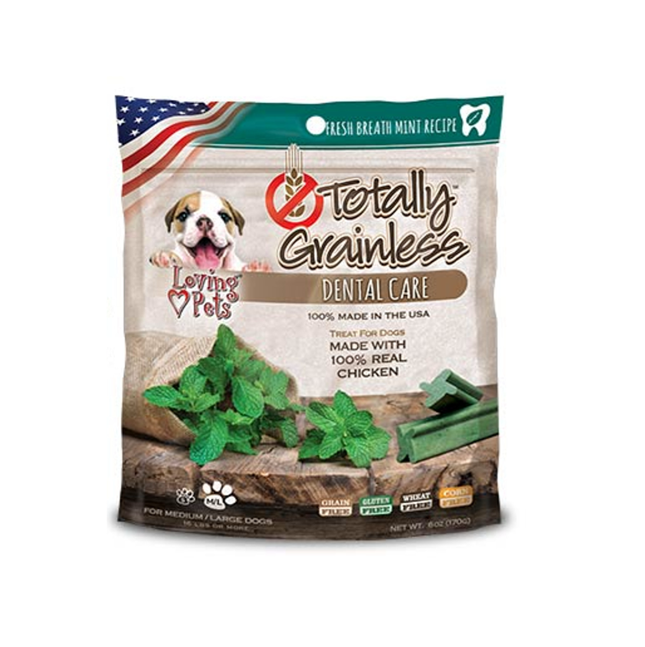 Totally Grainless Menta Fresca - Snacks para Perros