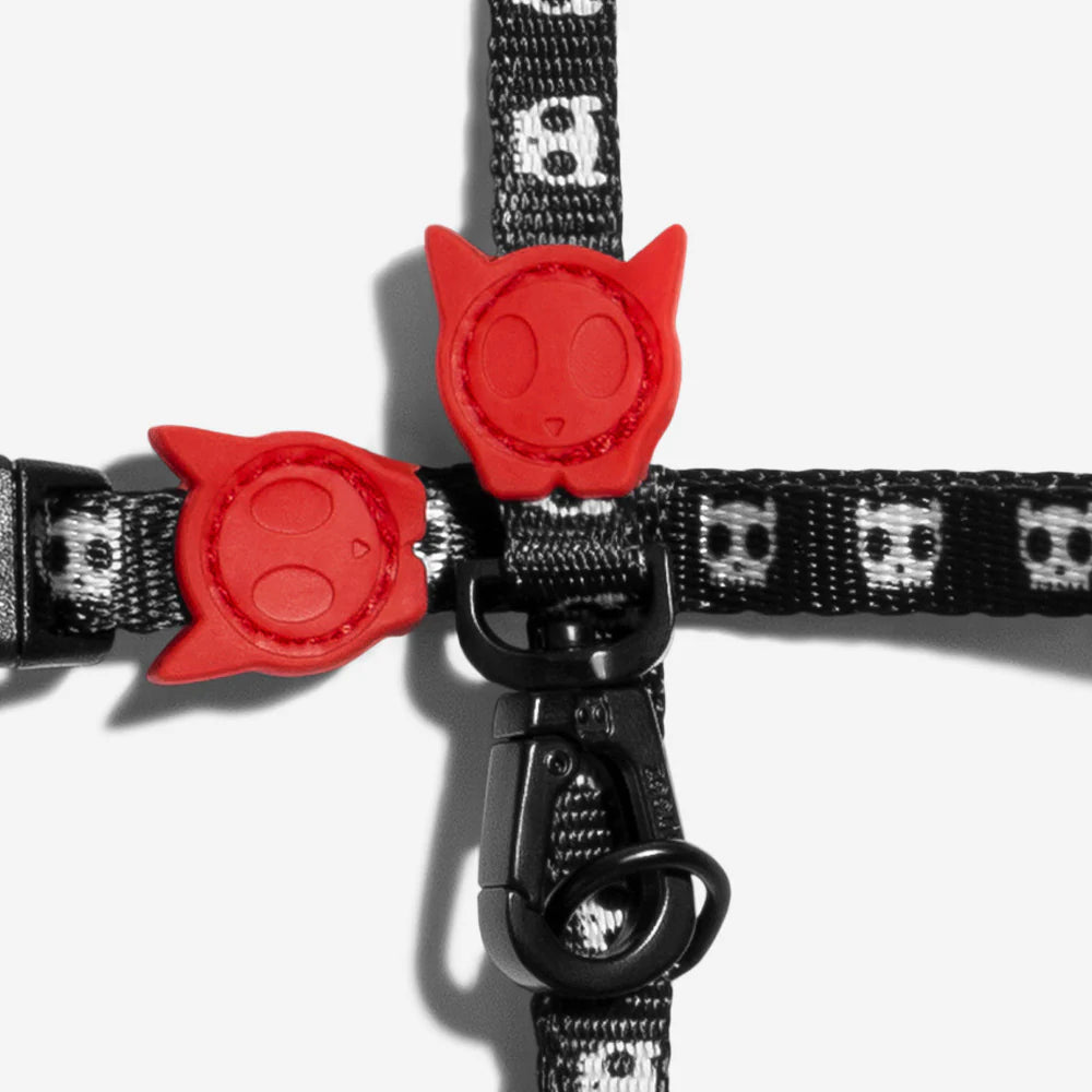 Zee.Cat Harness with Leash Skull - Arnés para Gatos