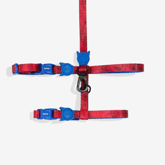 Zee.Cat Harness with Leash Spiderman - Arnés para Gatos