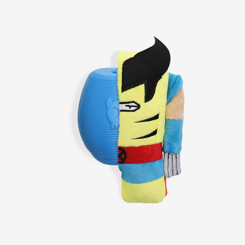 Zee.Dog 2-in-1 Plush Squeaky Toy Wolverine - Juguetes para Perros