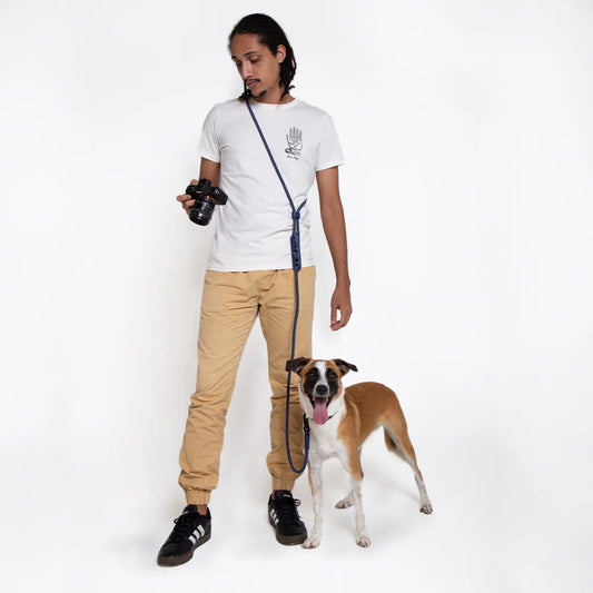 Zee.Dog Hands-Free Leash Deep Blue - Correas para Perros