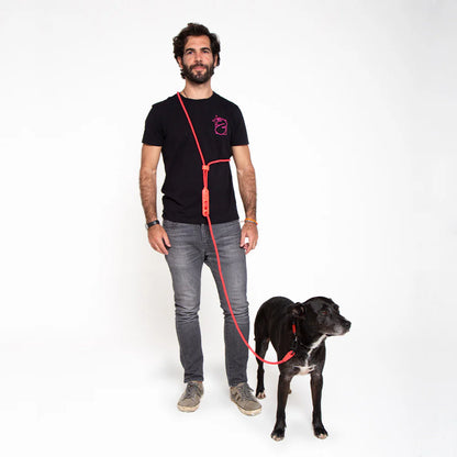 Zee.Dog Hands-Free Leash Neon Coral - Correas para Perros