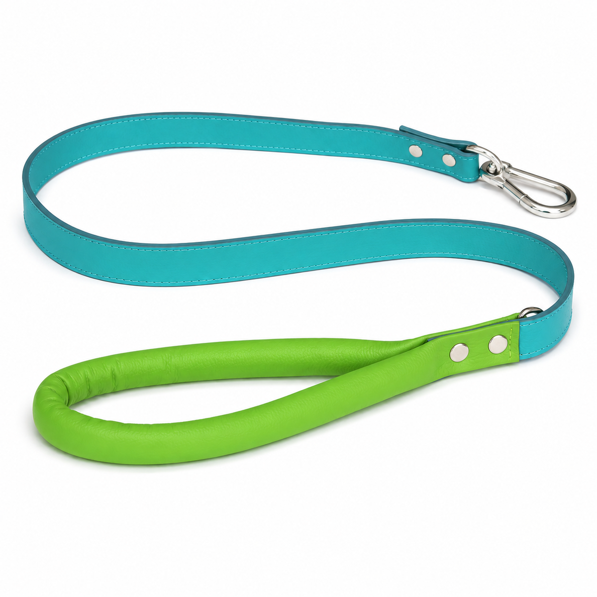 Correa Cuero Scuba/Verde Limón para Perros - Petit Paws
