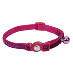 Coastal Adjustable Cat Collar with Glitter Pink - Collares para Gatos