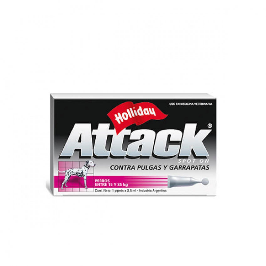 Attack Perro de 15 a 35 Kg - Antipulgas y Garrapatas para Perros a domicilio en Bogotá