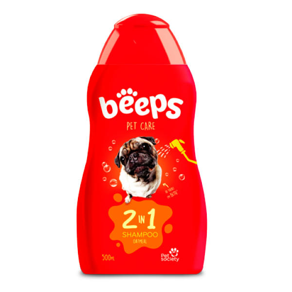 Beeps Shampoo 2 en 1 para Perros - Champú 2 en 1 para Perros