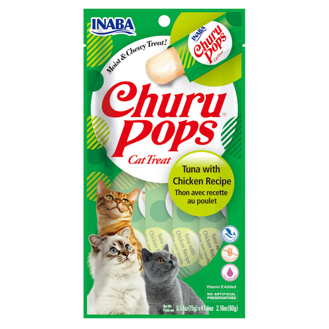 Churu Pops Atún y Pollo - Snacks para Gatos