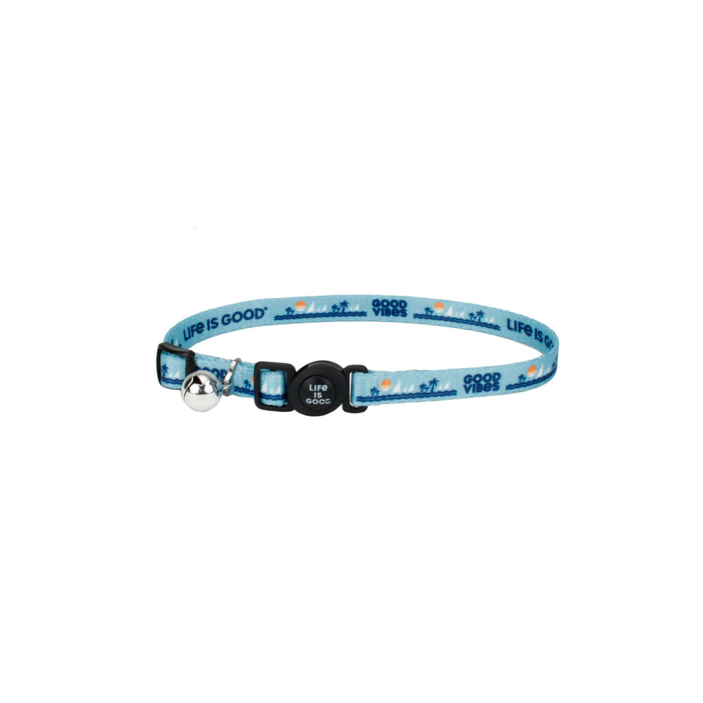 Coastal Adjustable Collar Blue Good Vibes - Collares para Gatos