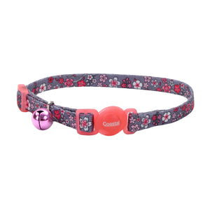 Coastal Fashion Adjustable Breakaway Collar Pink Cherry Blossoms - Collares para Gatos