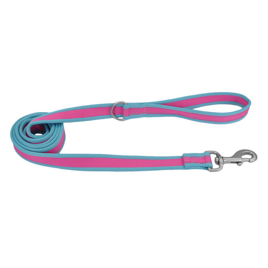 Coastal Pro Reflective Leash Fuscia with Teal - Correas para Perros