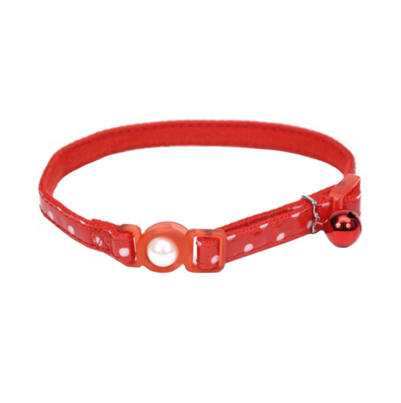 Coastal Collar Polkas Rojo - Collares para Gatos