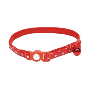 Coastal Collar Polkas Rojo - Collares para Gatos