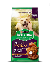 Dog Chow Adultos Triple Proteína - Comida para Perros
