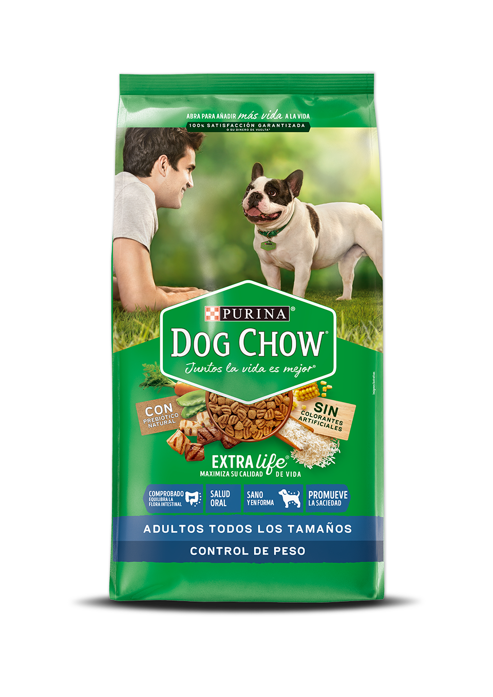Dog Chow Control de Peso Adultos Sin Colorantes - Alimento para Perros