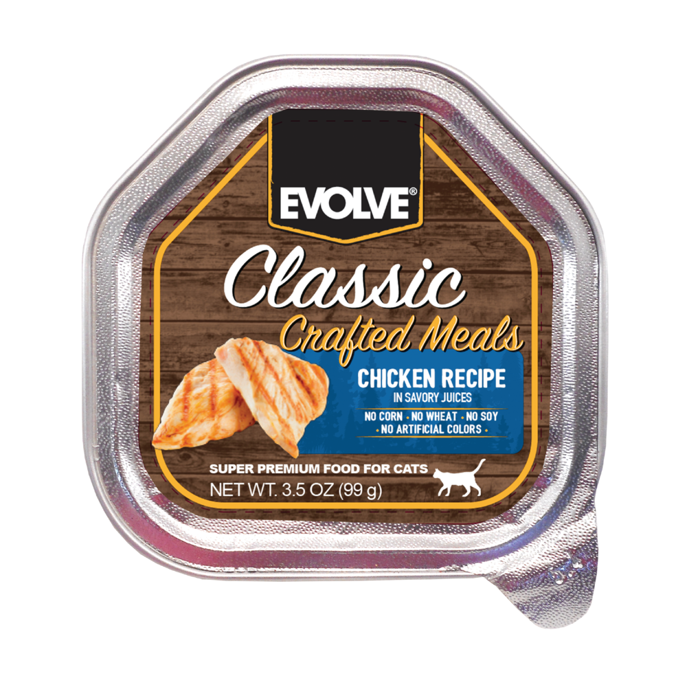 Evolve Cat Classic Crafted Meals Pollo - Alimento Húmedo para Gatos
