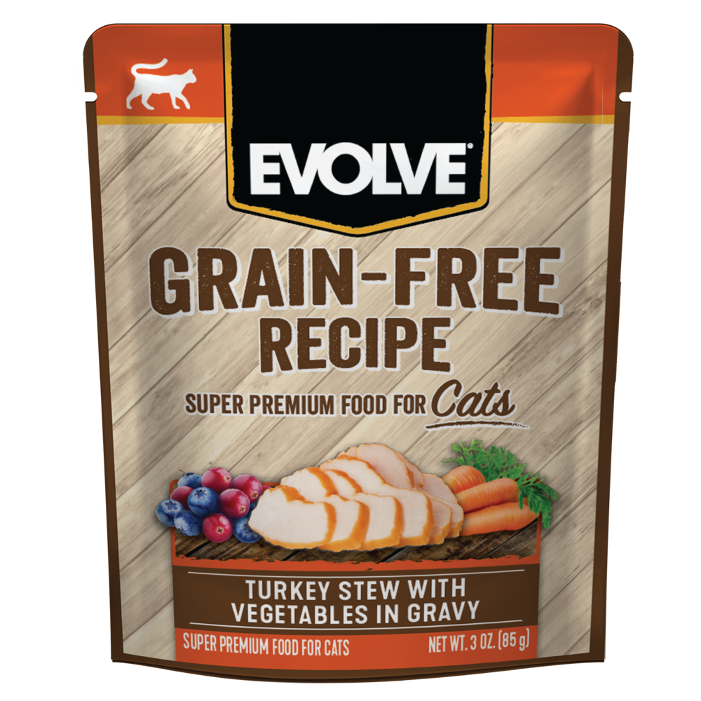 Evolve Cat Grain Free Pavo y Vegetales - Alimento Húmedo para Gatos