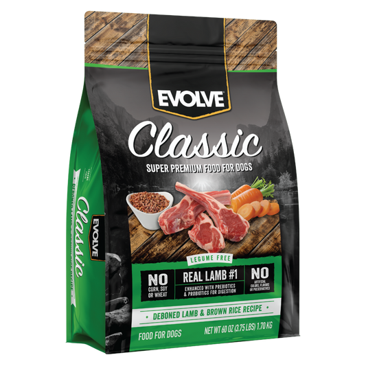 Evolve Classic Cordero - Alimento Holistico para Perros