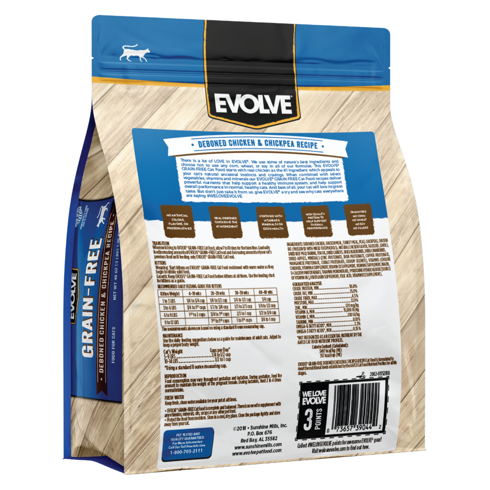 Evolve Gato Grain Free Pollo - Alimento Holistico para Gatos