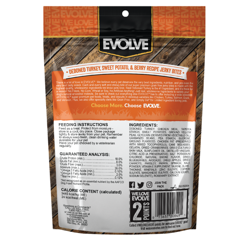 Evolve grain free jerky bites deals