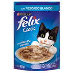 Felix Classic con Pescado Blanco - Alimento Húmedo para Gatos